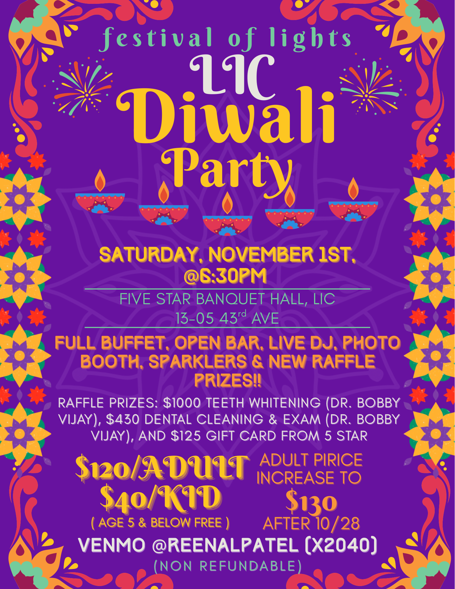 Red Diwali Greeting Flyer